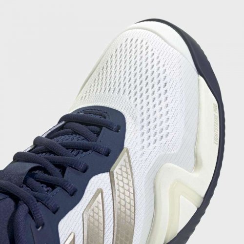 Adidas Barricade 14 Men Clay - Cloud White / Cyber Metallic / Dark Blue
