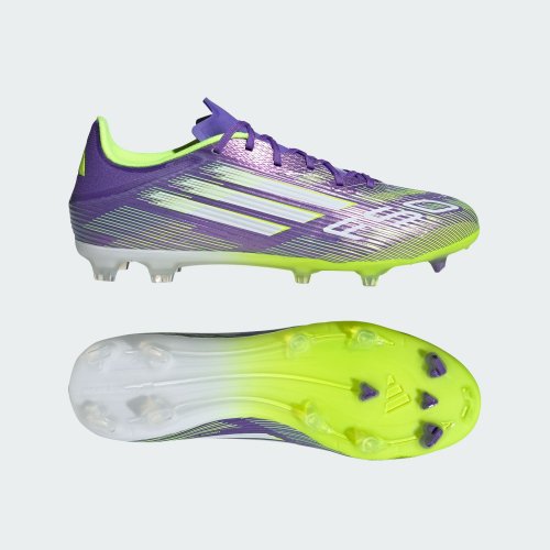 Adidas F50 League Firm/Multi-Ground Fotbollsskor Senior - Purple Rush / Cloud White / Lucid Lemon