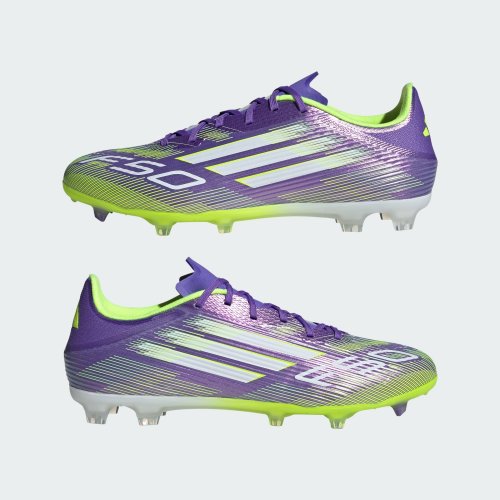 Adidas F50 League Firm/Multi-Ground Fotbollsskor Senior - Purple Rush / Cloud White / Lucid Lemon