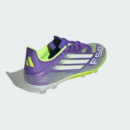 Adidas F50 League Firm/Multi-Ground Fotbollsskor Senior - Purple Rush / Cloud White / Lucid Lemon