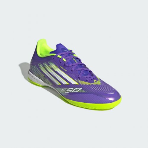 Adidas F50 League Indoor - Purple Rush / Cloud White / Lucid Lemon