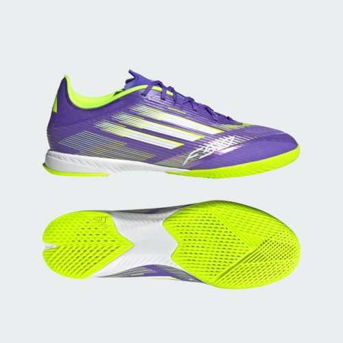 Adidas F50 League Indoor - Purple Rush / Cloud White / Lucid Lemon