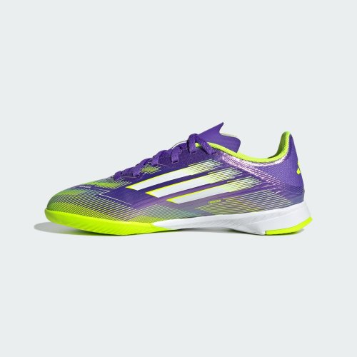 Adidas F50 League Inomhusfotbollsskor Junior - Purple Rush / Cloud White / Lucid Lemon