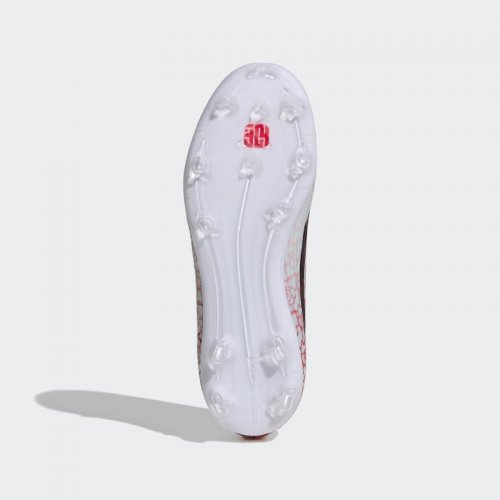 Adidas F50 League LAMINE YAMAL Laceless FG/MG Junior - Cloud White / Core Black / Lucid Red