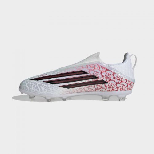 Adidas F50 League LAMINE YAMAL Laceless FG/MG Junior - Cloud White / Core Black / Lucid Red
