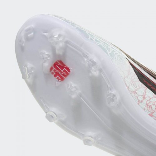 Adidas F50 League LAMINE YAMAL Laceless FG/MG Junior - Cloud White / Core Black / Lucid Red