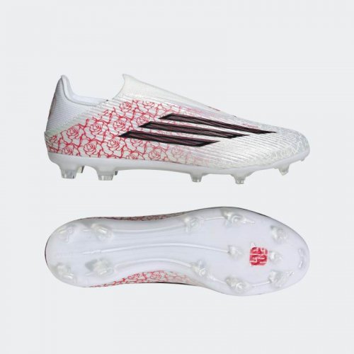 Adidas F50 League LAMINE YAMAL Laceless FG/MG Senior - Cloud White / Core Black / Lucid Red