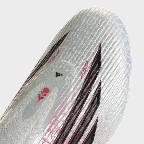 Adidas F50 League LAMINE YAMAL Laceless FG/MG Senior - Cloud White / Core Black / Lucid Red