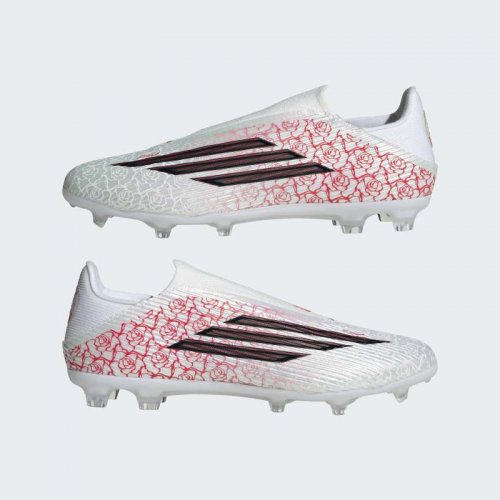 Adidas F50 League LAMINE YAMAL Laceless FG/MG Senior - Cloud White / Core Black / Lucid Red
