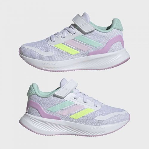 Adidas Kids Runfalcon 5 - White / Mint / Pink