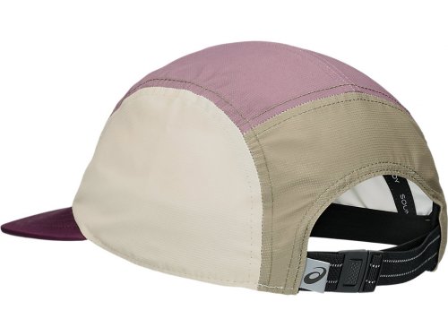 Asics 5 Panel Cap - Deep Mauve/Pepper