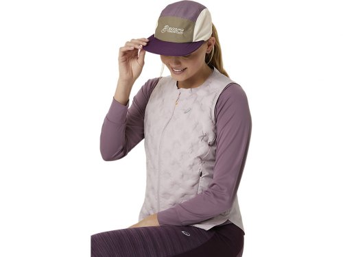 Asics 5 Panel Cap - Deep Mauve/Pepper