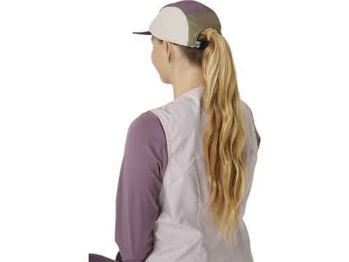 Asics 5 Panel Cap - Deep Mauve/Pepper
