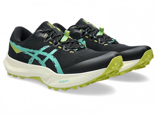 Asics Men's Fuji Lite 6 - Black / Aurora Green