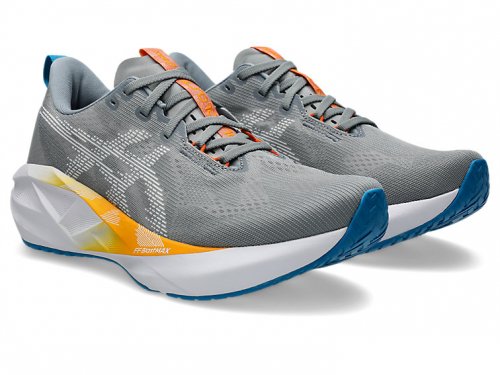 Asics Men's Novablast 5 - Gravel / White