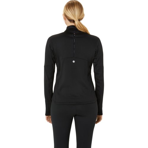 Asics Women's Road Winter 1/2 Zip Mid Layer - Performance Black