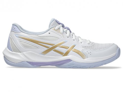 Asics Women's Gel-Rocket 12 - White / Champagne
