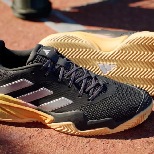 Adidas Barricade 13 Men Clay - Aurora Black Zero Metalic/Spark Orange