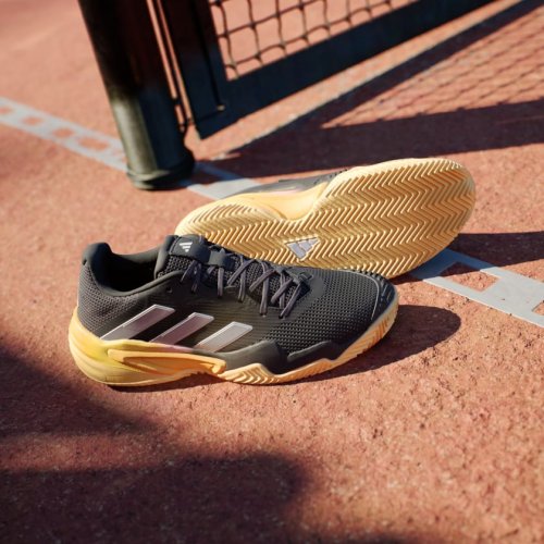 Adidas Barricade 13 Men Clay - Aurora Black Zero Metalic/Spark Orange