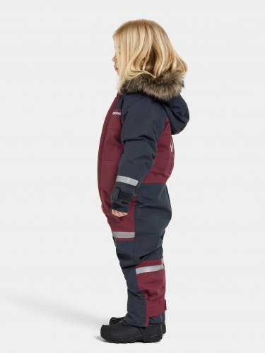 Didriksons Bjärven Kids Coverall - Rusty Wine