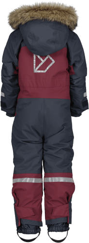 Didriksons Bjärven Kids Coverall - Rusty Wine