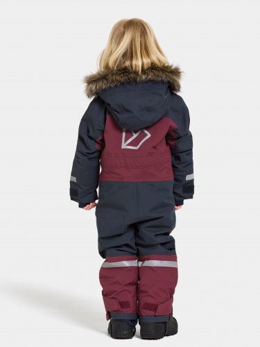 Didriksons Bjärven Kids Coverall - Rusty Wine