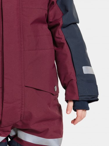 Didriksons Bjärven Kids Coverall - Rusty Wine