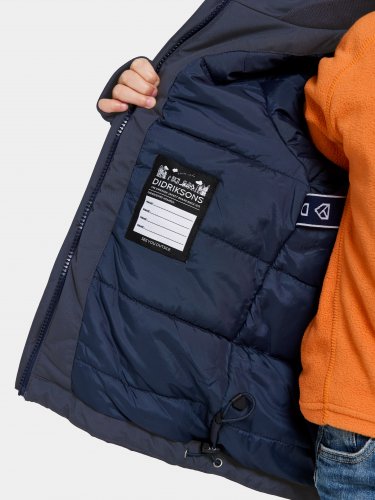 Didriksons Bjärven Kids Parka - Navy