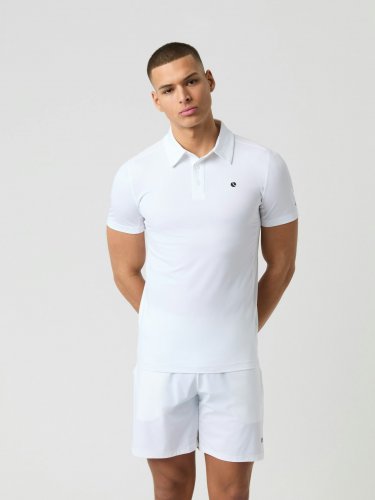 Björn Borg Ace Mesh Panel Polo Shirt - White