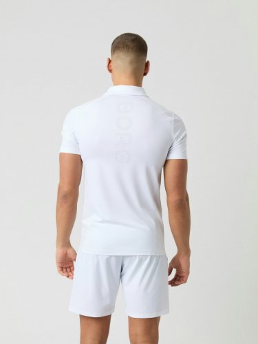 Björn Borg Ace Mesh Panel Polo Shirt - White