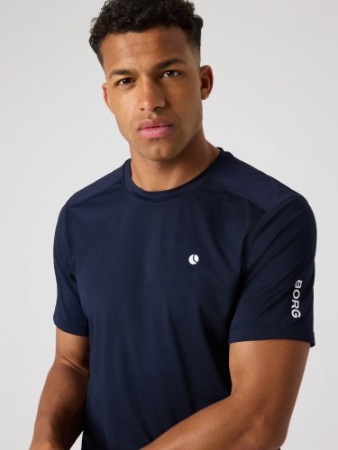 Björn Borg Ace Mesh Panel T-Shirt - Night Sky