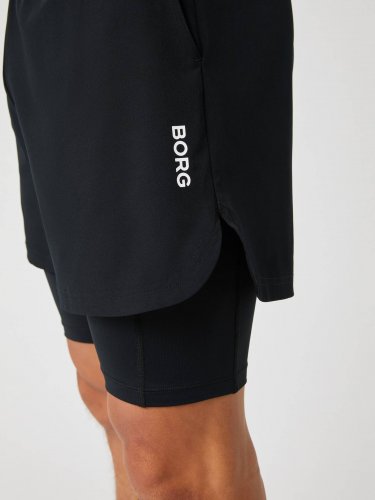 Björn Borg Borg 2 In 1 Shorts - Black Beauty