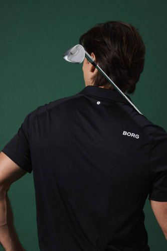 Björn Borg Borg Golf Polo Shirt - Black Beauty