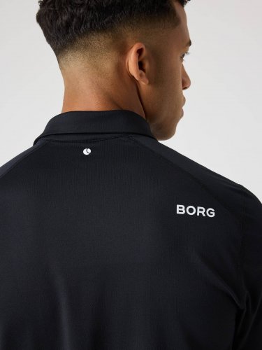 Björn Borg Borg Golf Polo Shirt - Black Beauty