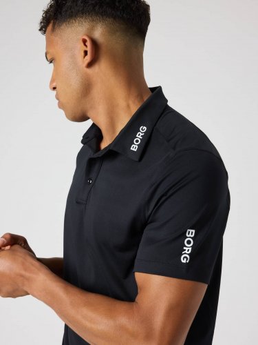 Björn Borg Borg Golf Polo Shirt - Black Beauty