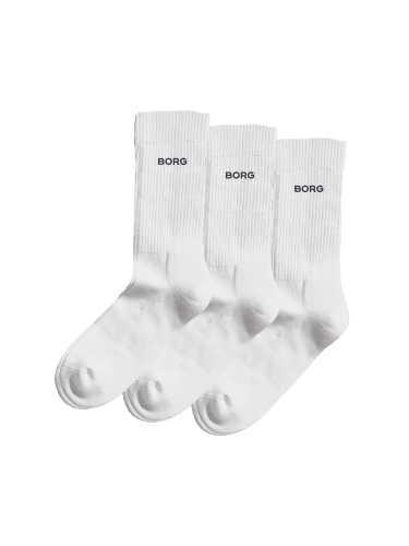 Björn Borg Crew Socks 3-Pack - White