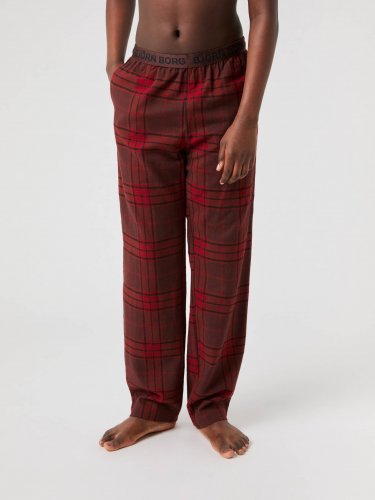 Björn Borg Jr Core Pyjama Pants - Tartan Hs 3 / Red