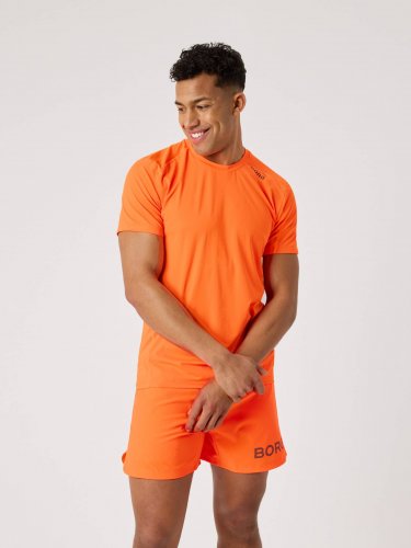 Björn Borg Men's Borg Athletic T-shirt - Shocking Orange