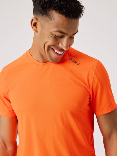 Björn Borg Men's Borg Athletic T-shirt - Shocking Orange