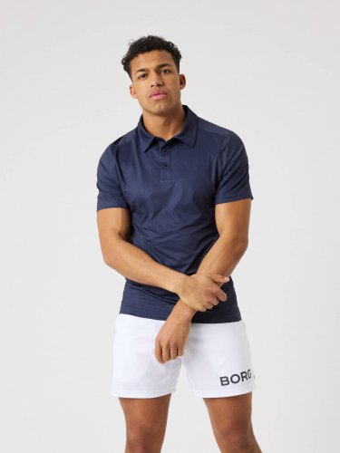 Björn Borg Men's Borg Sports Polo Shirt - Night sky
