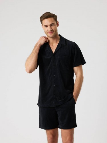 Björn Borg Toweling Pool Shirt - Black