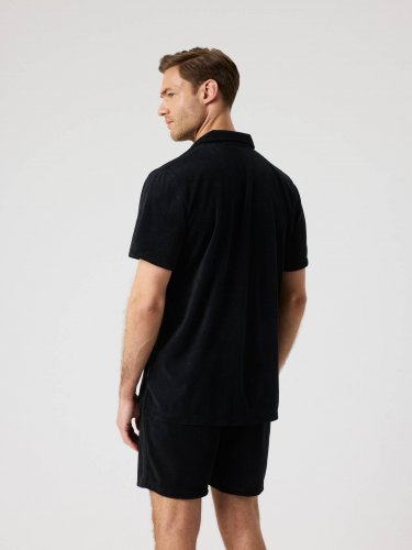 Björn Borg Toweling Pool Shirt - Black