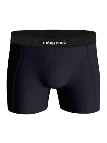 Björn Borg Premium Cotton Stretch Boxer 2-pack - Black/Navy Blue