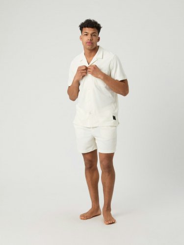 Björn Borg Toweling Pool Shirt - Egret