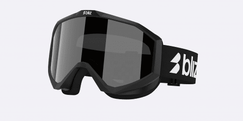 Bliz Liner Jr Ski Goggles - Black / White Logo / Brown Silver Mirror