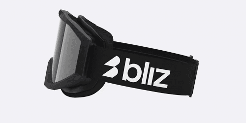 Bliz Liner Jr Ski Goggles - Black / White Logo / Brown Silver Mirror