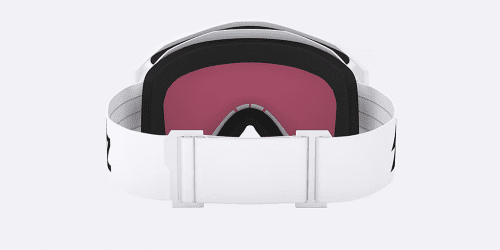 Bliz Liner Ski Goggles - White / Black Logo / Pink / Silver Mirror