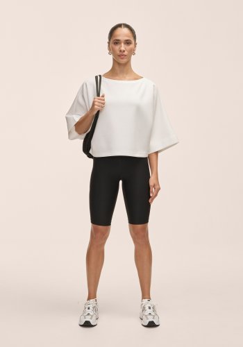 Casall Aria Cropped Boatneck - White