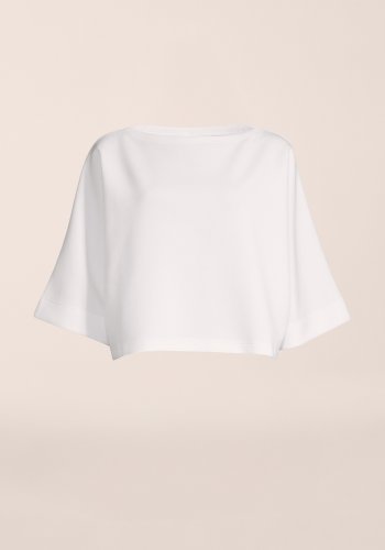 Casall Aria Cropped Boatneck - White