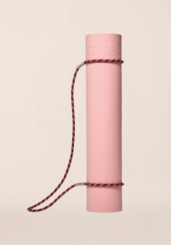 Casall Braided Yoga Carry Strap - Rasberry / Beige